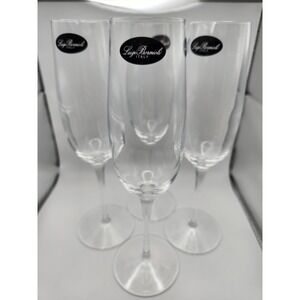 NWT luigi bormioli crescendo set‎ of 4 champagne flutes
